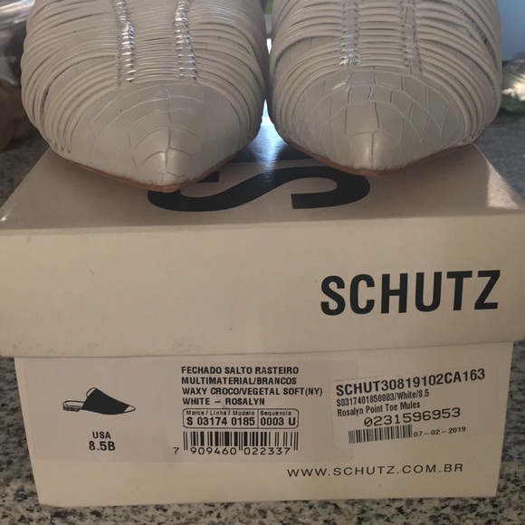 NIB Schutz Rosalyn Pointed Toe Mule Slides - Picture 2 of 4